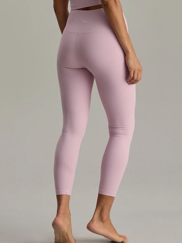 Hey Honey - Skinny Leggings 'Cropped & Ribbed Leggings' en rosa