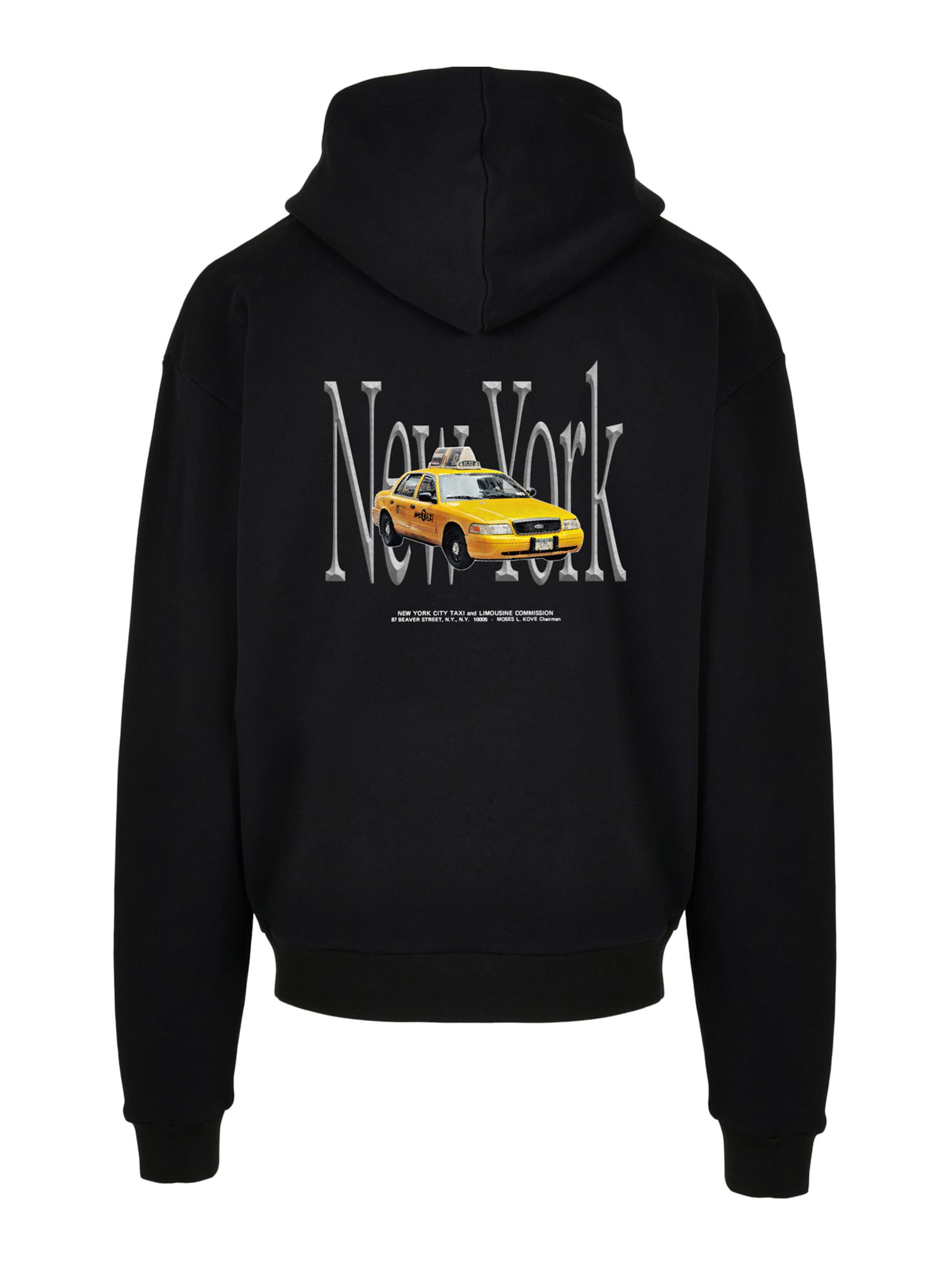 MT Upscale Sweatshirt 'NY Taxi' in Schwarz