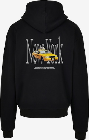 juoda MT Upscale Megztinis be užsegimo 'NY Taxi'