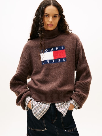 Tommy Jeans Pullover in Braun: Vorderseite