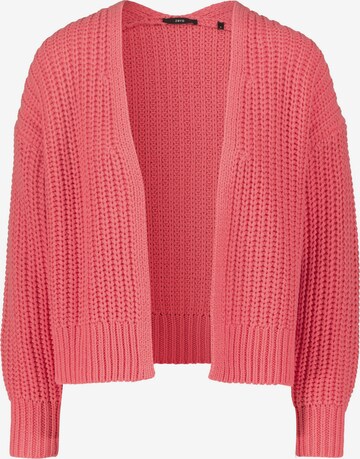 zero Knit Cardigan in Pink: front