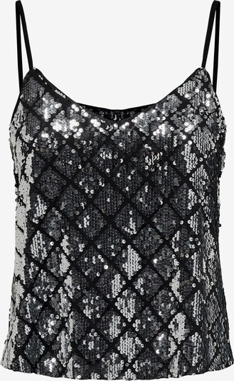 ONLY Bluza 'Camilla' | črna / srebrna barva, Prikaz izdelka