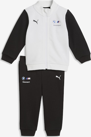 PUMA Trainingsanzug 'Puma x BMW M Motorsport Essentials' in Schwarz: Vorderseite