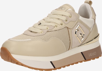Baskets basses 'MAXI WONDER 01' Liu Jo en beige : devant