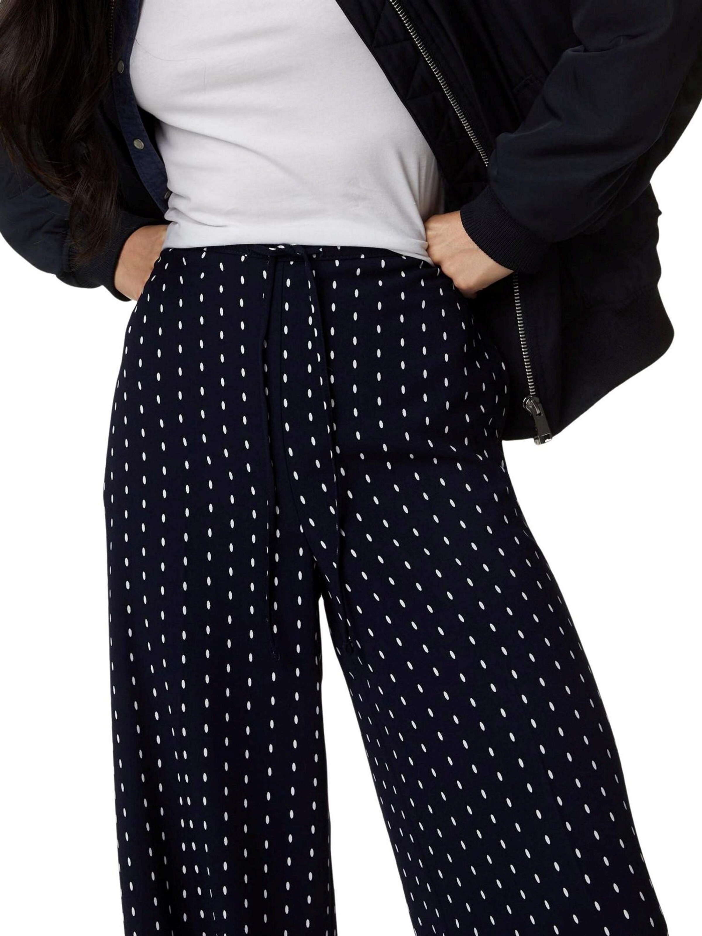 Marks & Spencer Wide leg Broek in Zwart