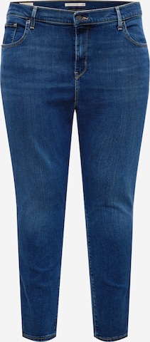 Levi's® Plus Jeans '721™ High Rise Skinny' i blå: framsida