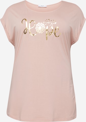 ABOUT YOU Curvy T-Shirt 'Liddy' in Pink: predná strana