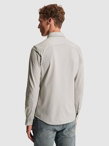 CAST IRON - Ajuste estrecho Camisa 'Shirt in twill jersey with Kent collar' en gris