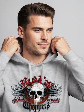 Neverless Sweatshirt 'Road Rage' in Grey