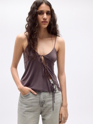 Haut Pull&Bear en violet : devant