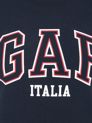 Gap Petite Shirt 'ITALIA' in Blauw