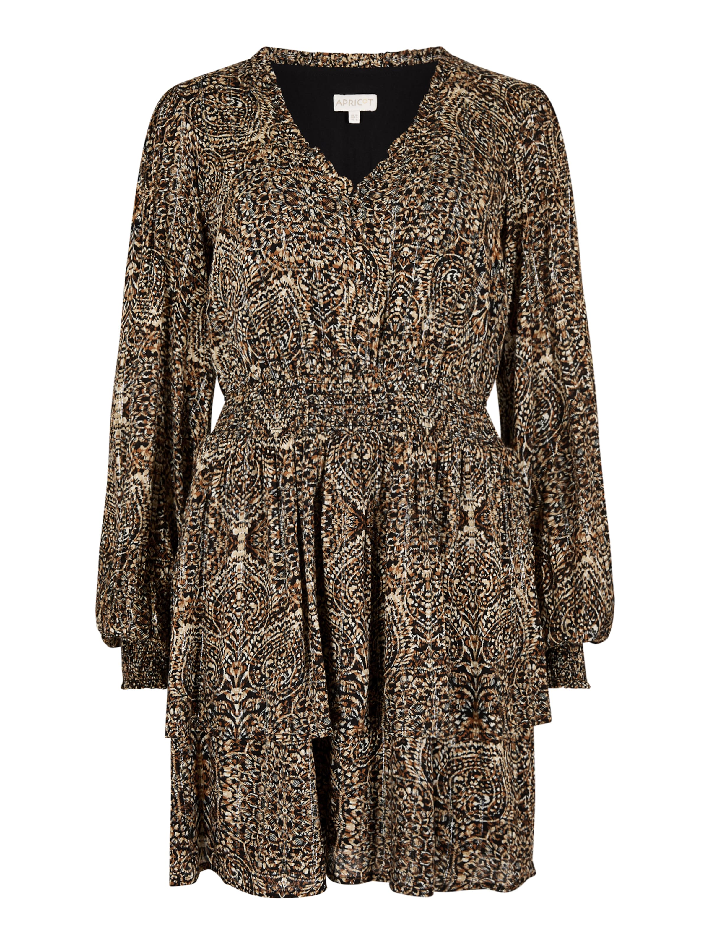 Apricot Jurk ' ' in Bruin: voorkant