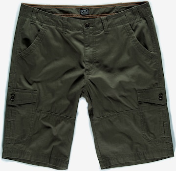 Regular Pantalon cargo STHUGE en vert : devant
