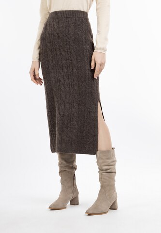 DreiMaster Vintage Skirt in Brown: front