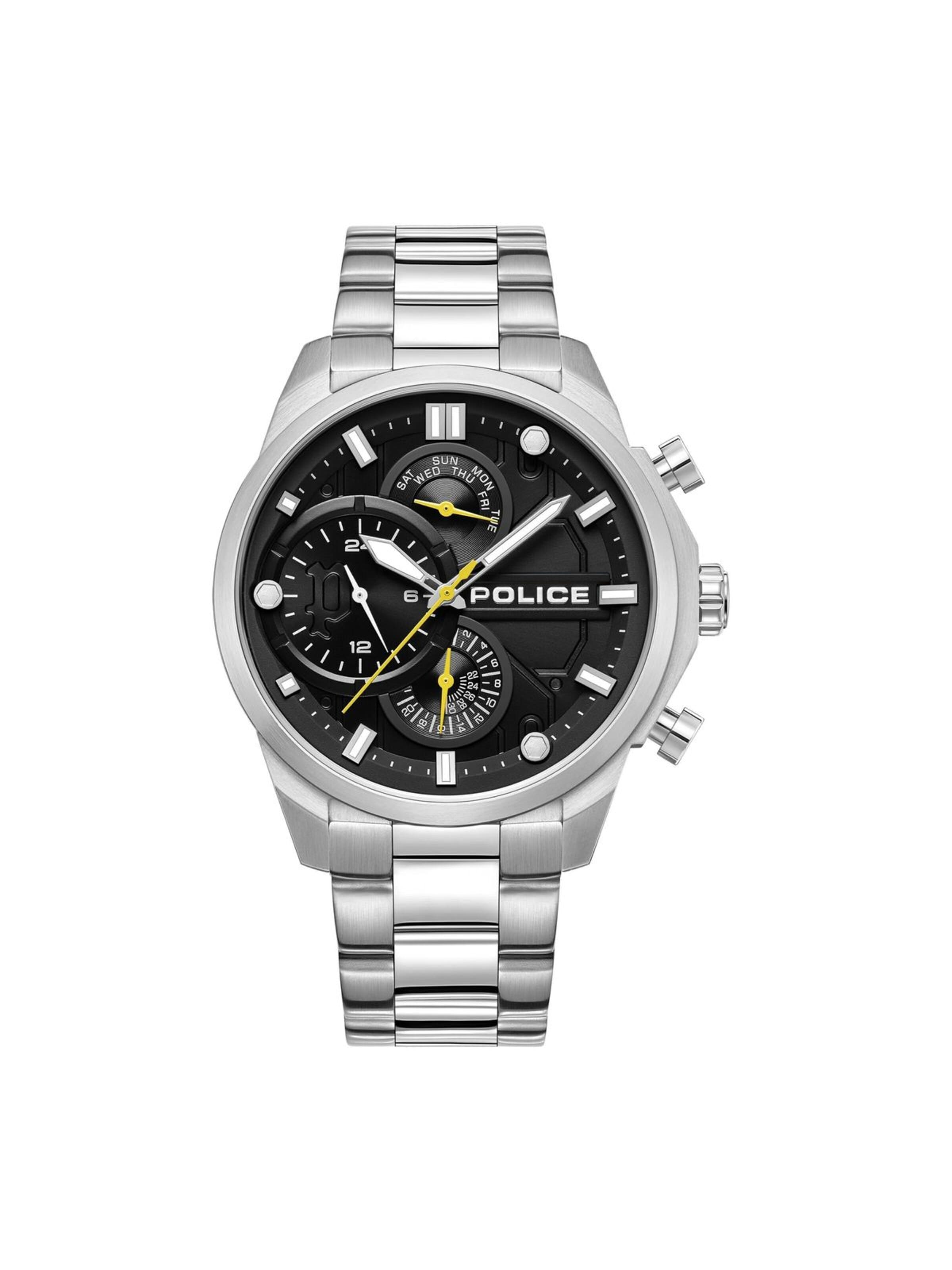 Montre à affichage analogique 'Function watch Reactor' POLICE en argent : devant