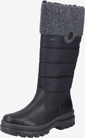 Bottes Rieker en noir : devant