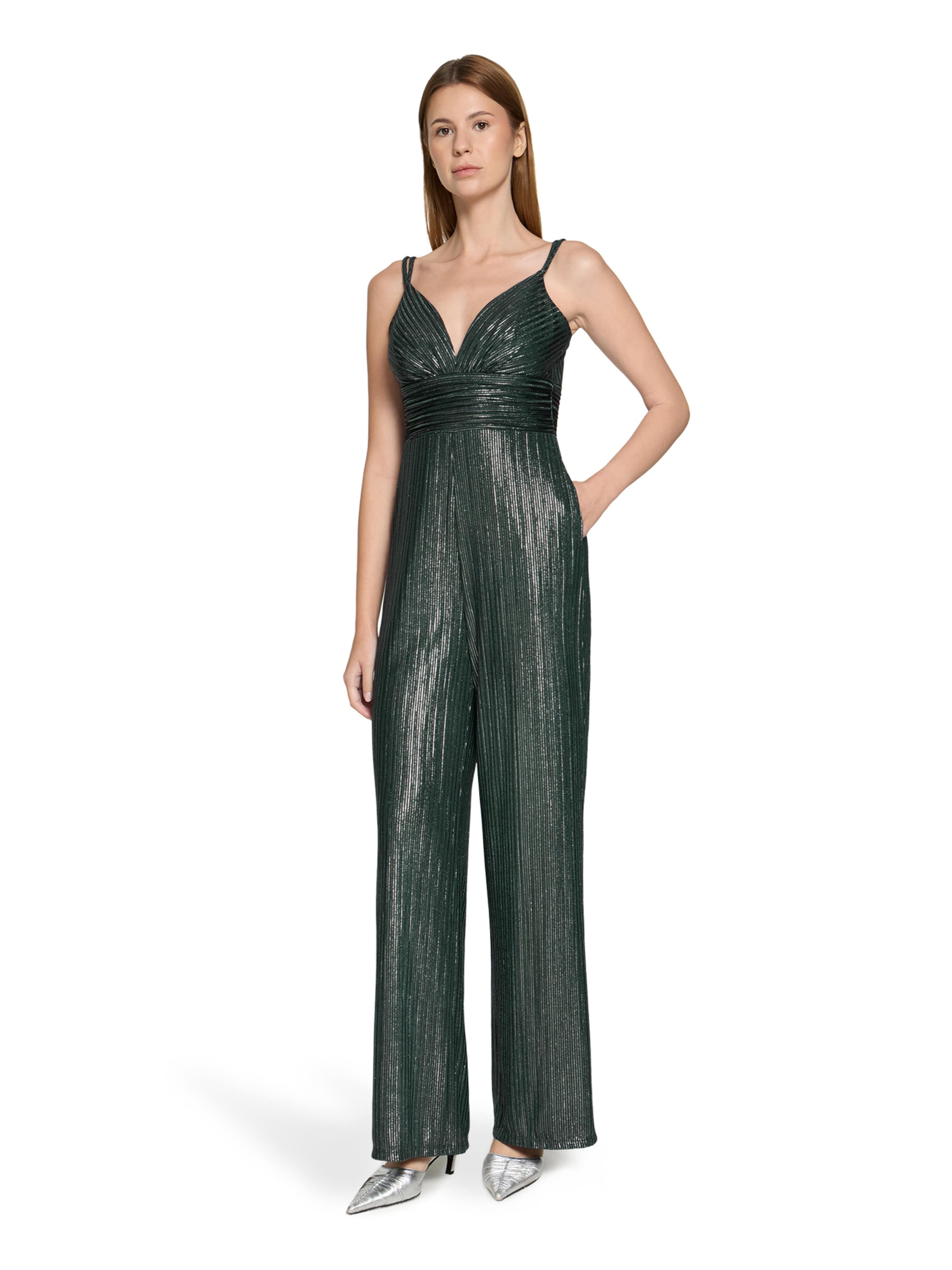 Vera Mont Jumpsuit in Groen: voorkant