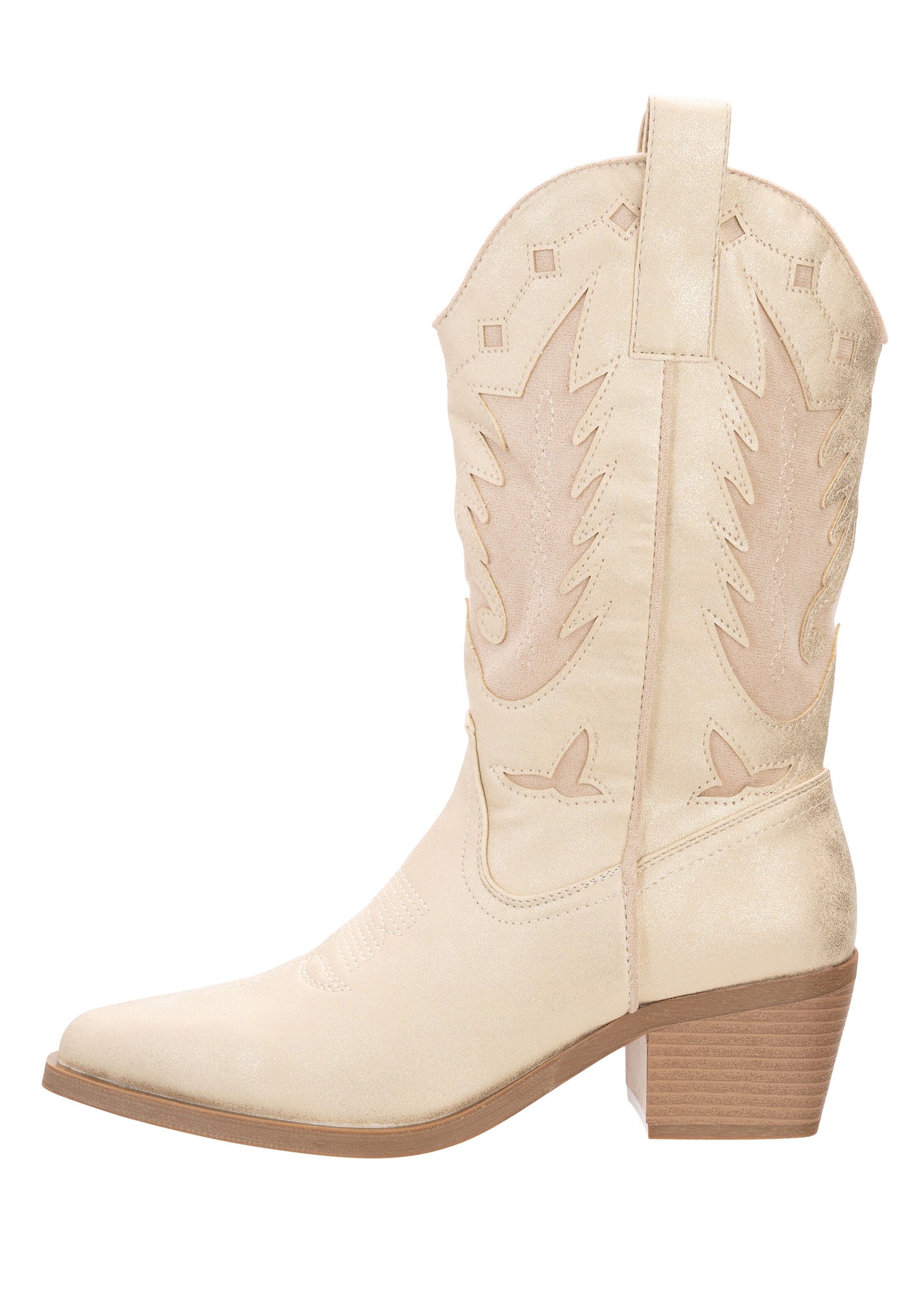 Stivale da cowboy di Salinyang in oro