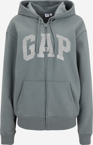 Gap Tall Mikina 'HERITAGE' – šedá: přední strana