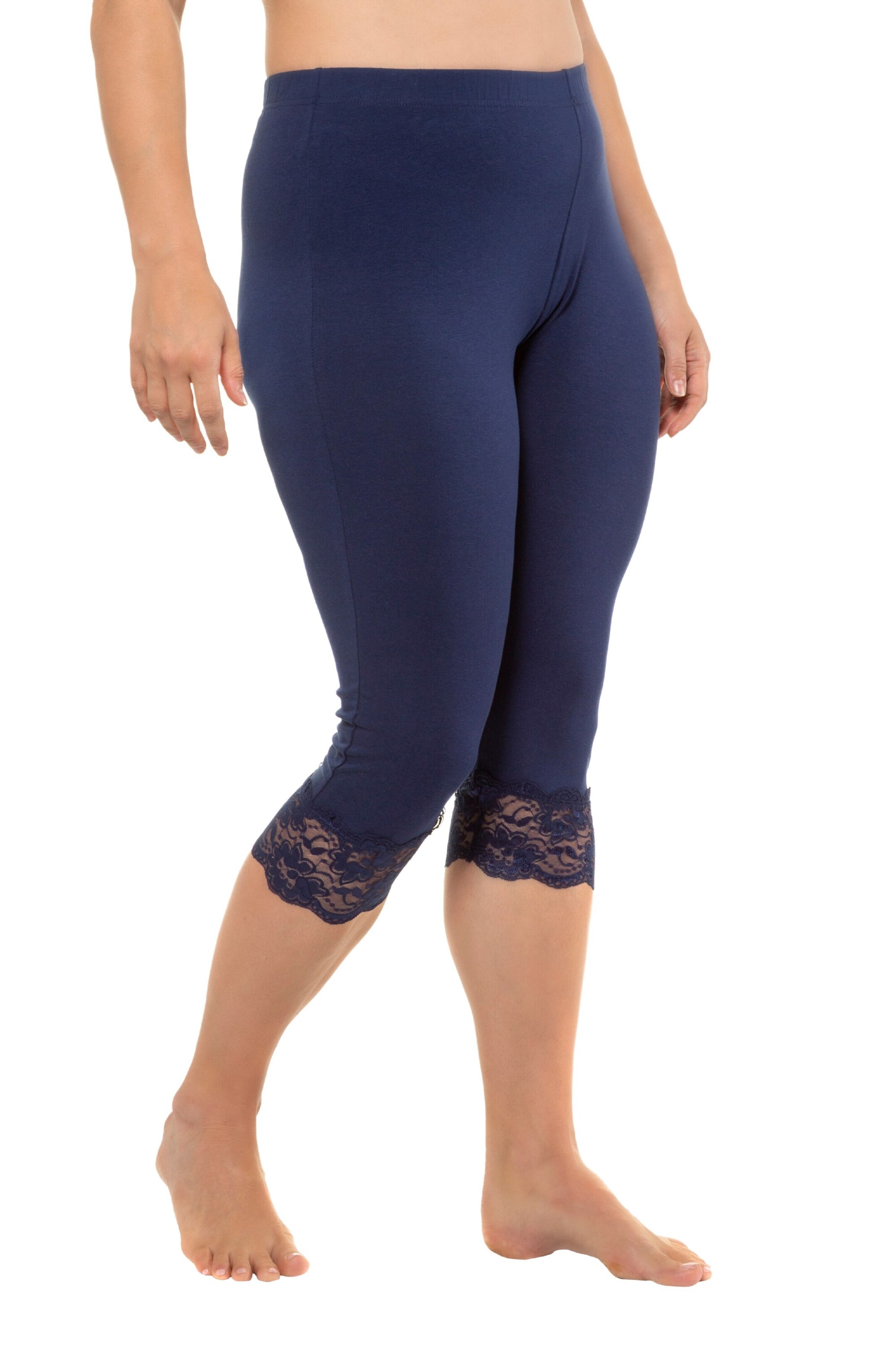 Ulla Popken Skinny Leggings in Blue: front