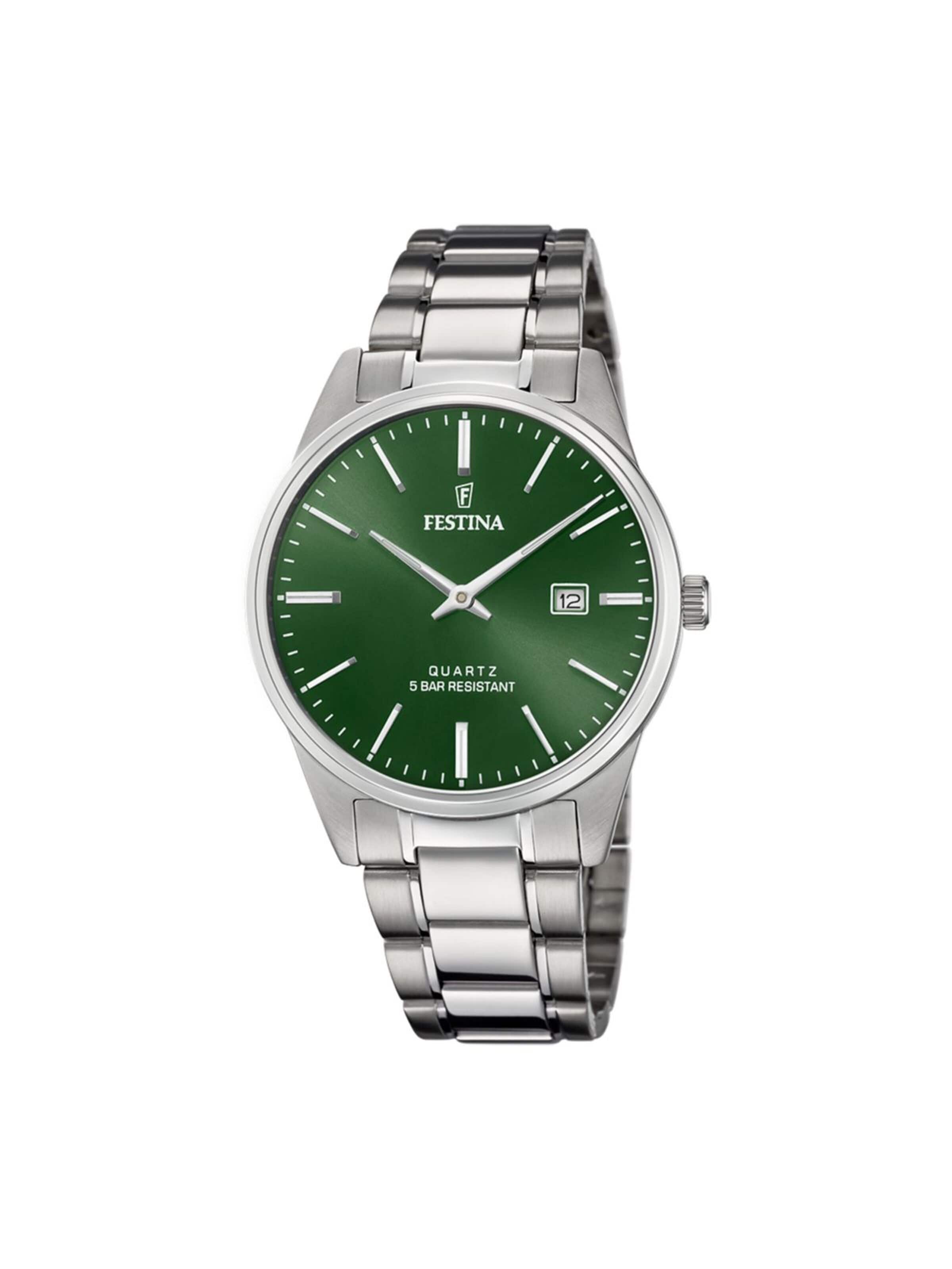 FESTINA Analog watch in Green: front