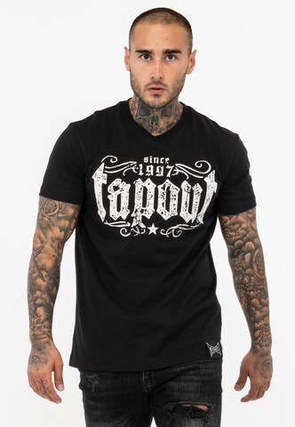 Tapout Shirt 'CRASHED ' in Black: front