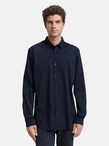 TOM TAILOR Regular fit Overhemd in Blauw: voorkant