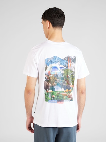DEDICATED. Shirt 'Stockholm Nature Collage' in Wit