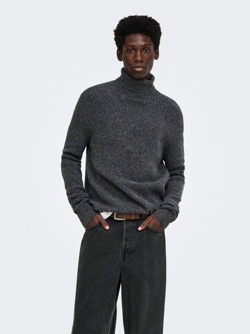 Only & Sons Pullover 'RAY' in Grau: Vorderseite