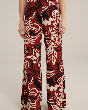 WE Fashion Wide leg Broek in Bruin: voorkant