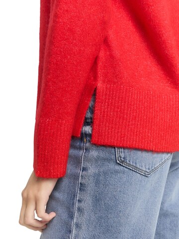 TOM TAILOR DENIM Sweater in Red