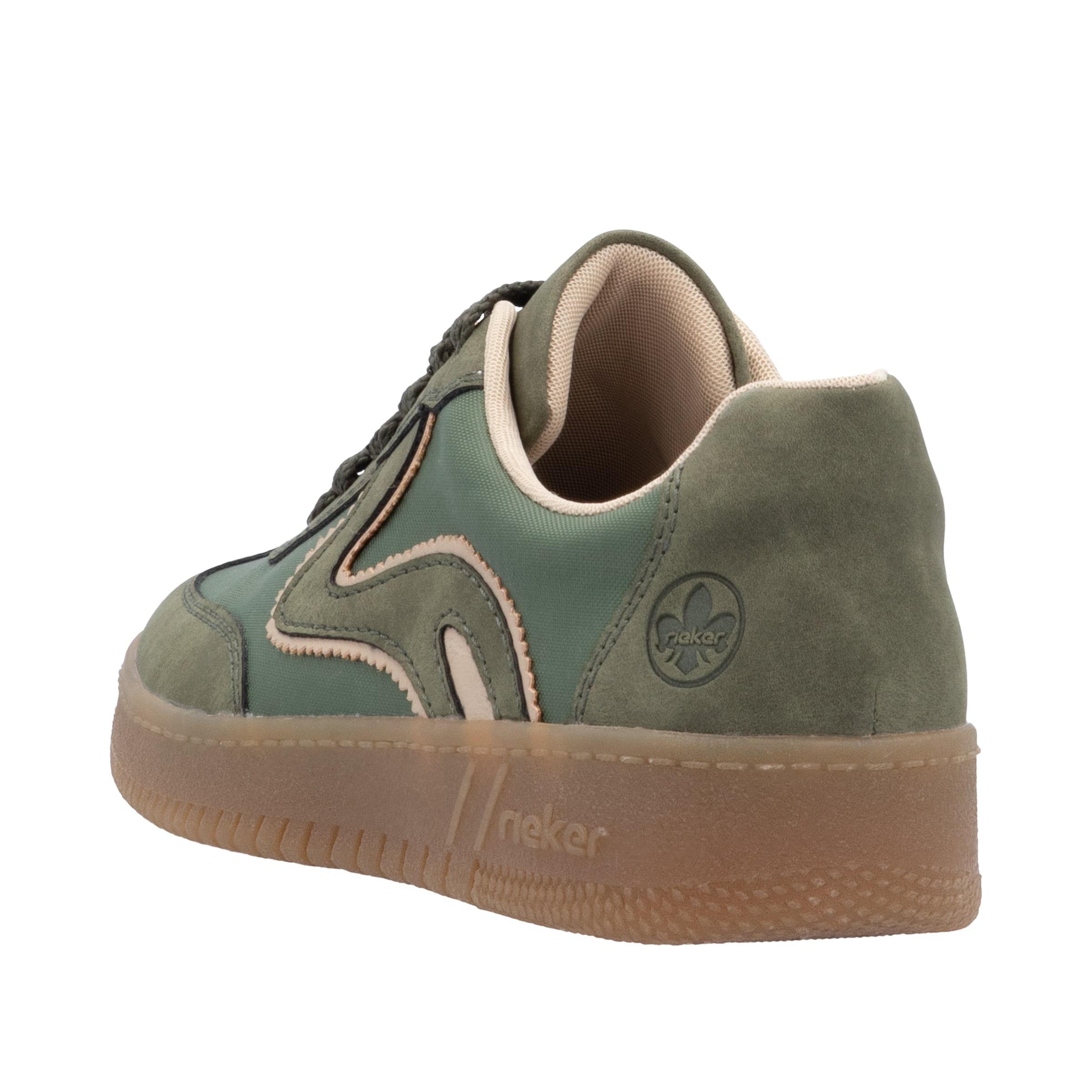 Baskets basses 'M5512' Rieker en vert