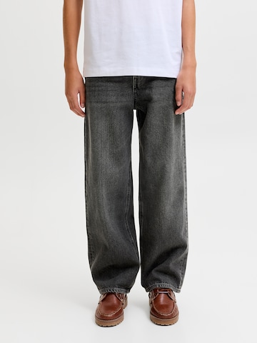juoda Jack & Jones Junior „Baggy“ Džinsai 'JJIALEX JJORIGINAL': priekis