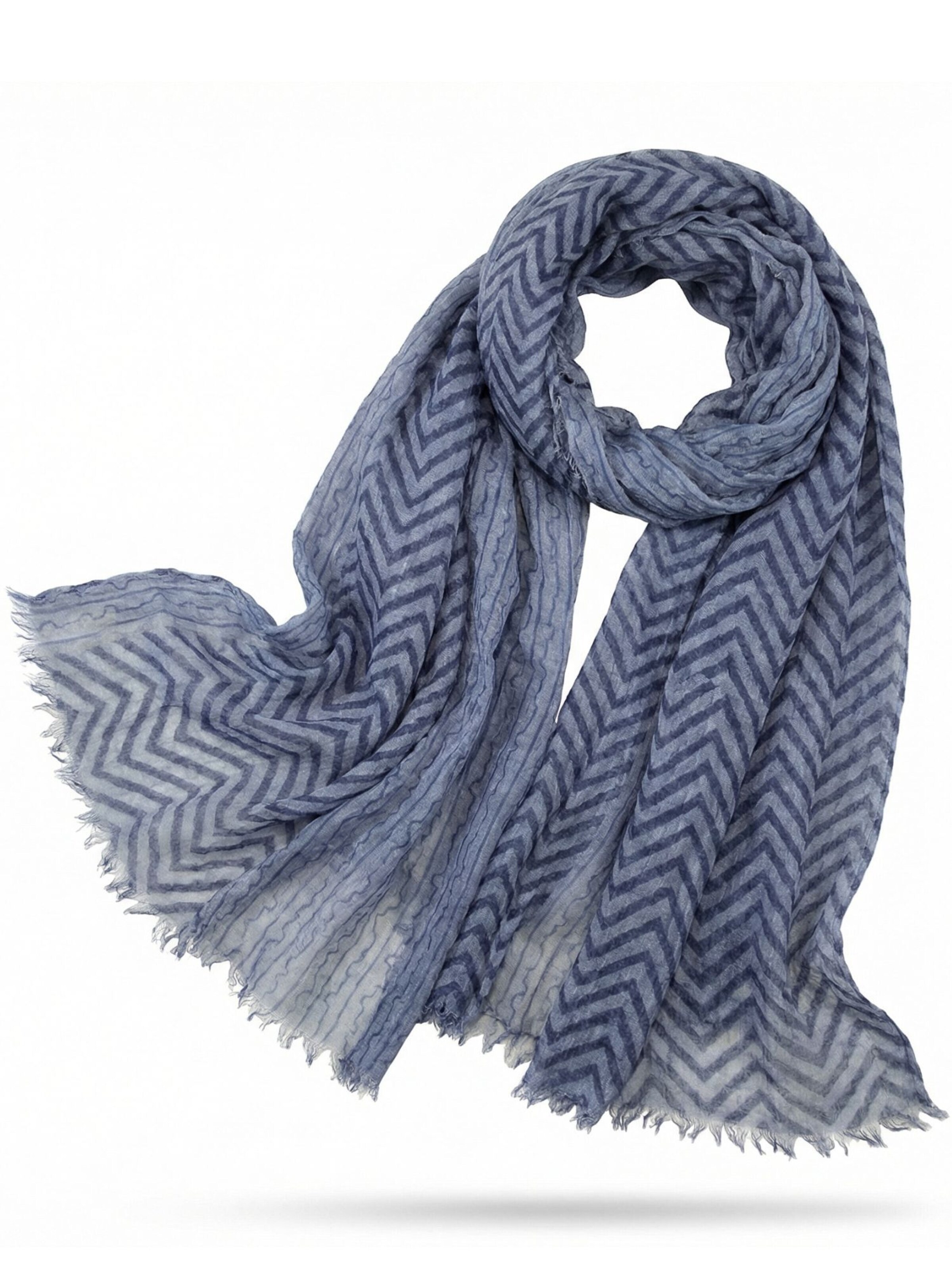 Sunsa Schal 'Sunsa'‌‌‌‌‌‌‌ in Blau: Vorderseite