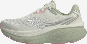 Chaussure de course saucony en blanc : devant