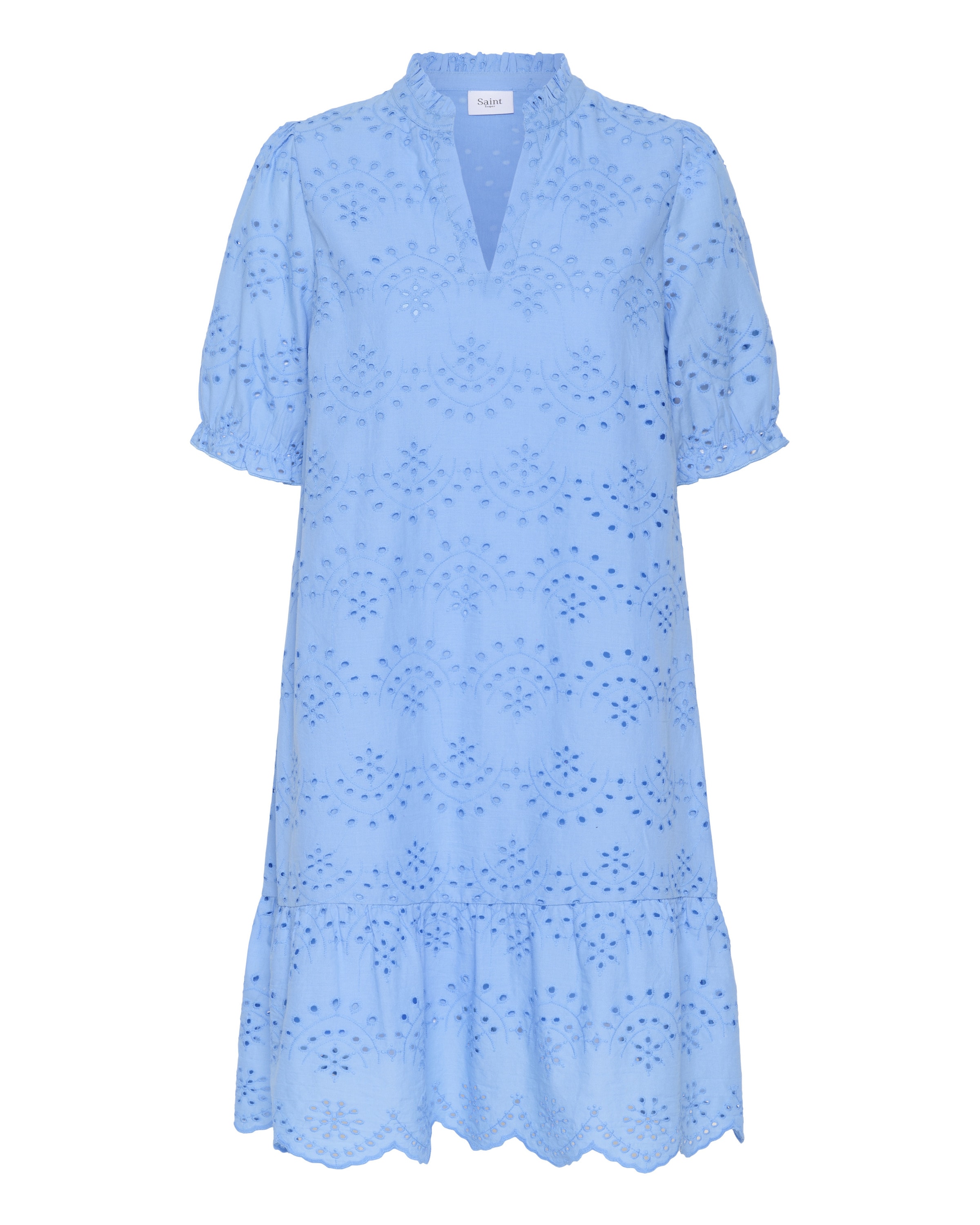 SAINT TROPEZ Jurk 'Geleksa' in Blauw: voorkant