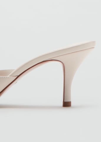 Mule 'BLOOM' MANGO en beige