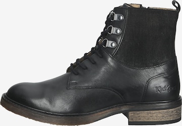 Bottines à lacets Kickers en noir : devant