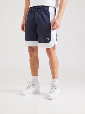 Champion Authentic Athletic Apparel Loosefit Παντελόνι σε μπλε: μπροστά