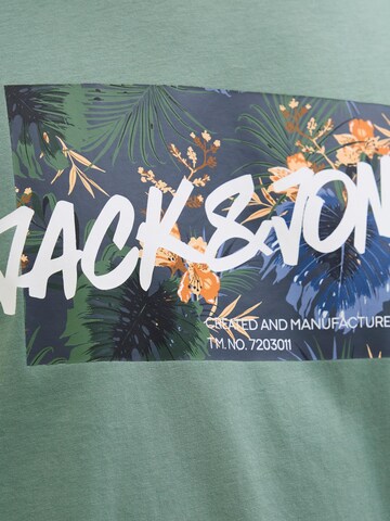 JACK & JONES Shirt 'Hawaii' in Green