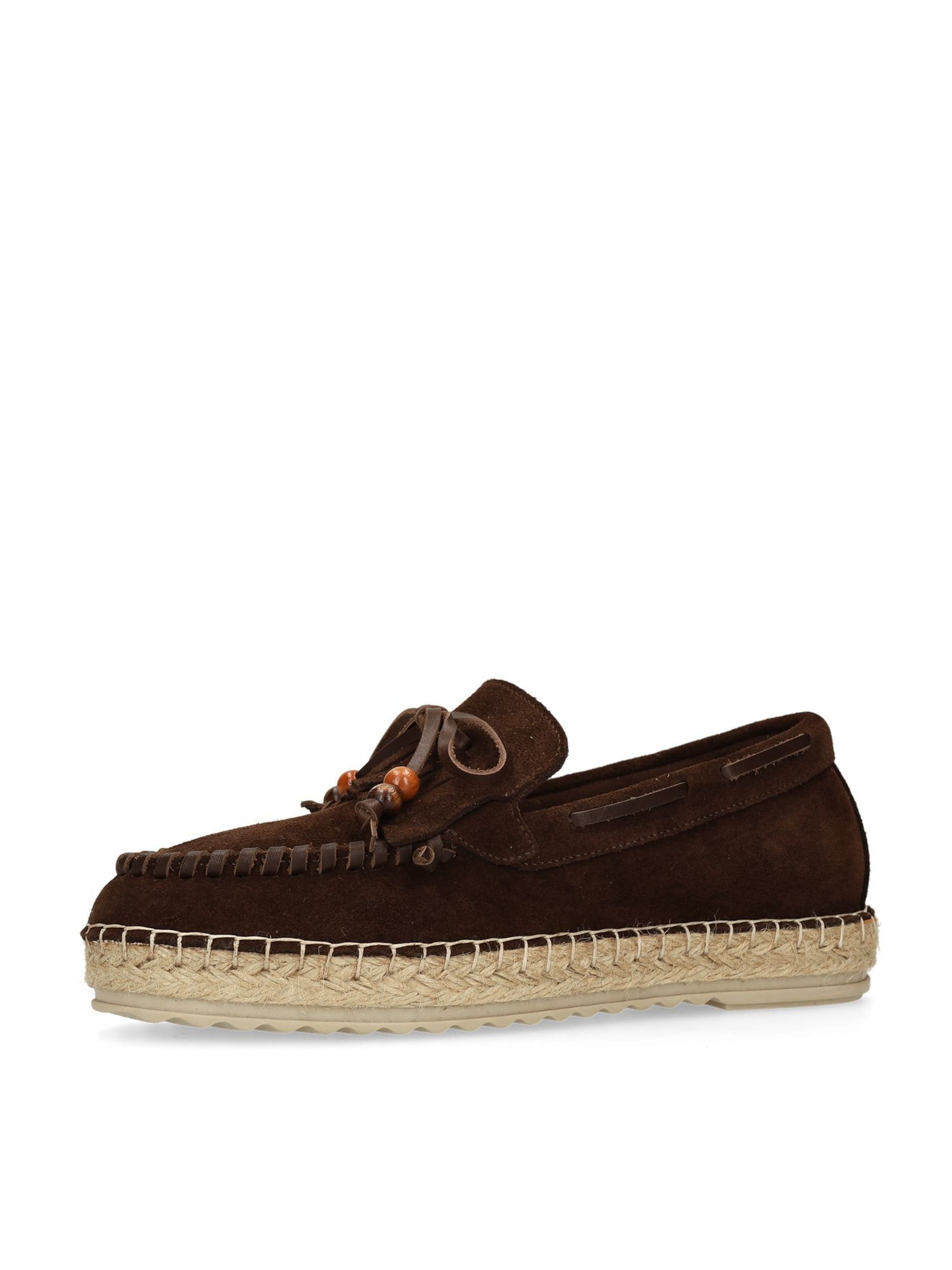 Espadrilles MANFIELD en marron : devant