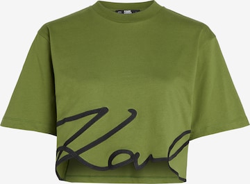 Karl Lagerfeld - Camiseta en verde: frente