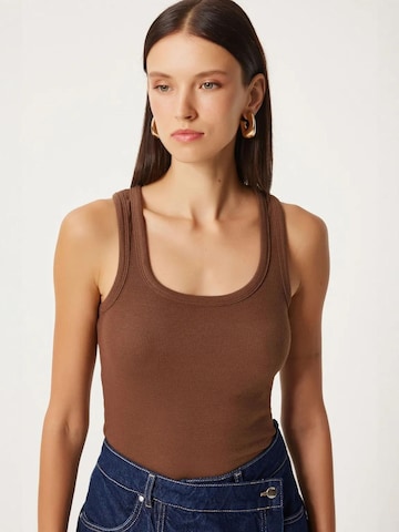 Happiness İstanbul - Top 'Tanktops & Camis' em castanho