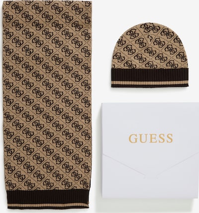 GUESS Čepice - písková / tmavě hnědá, Produkt