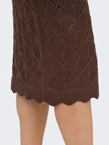 ONLY - Vestido de punto 'ONLSunflower' en marrón