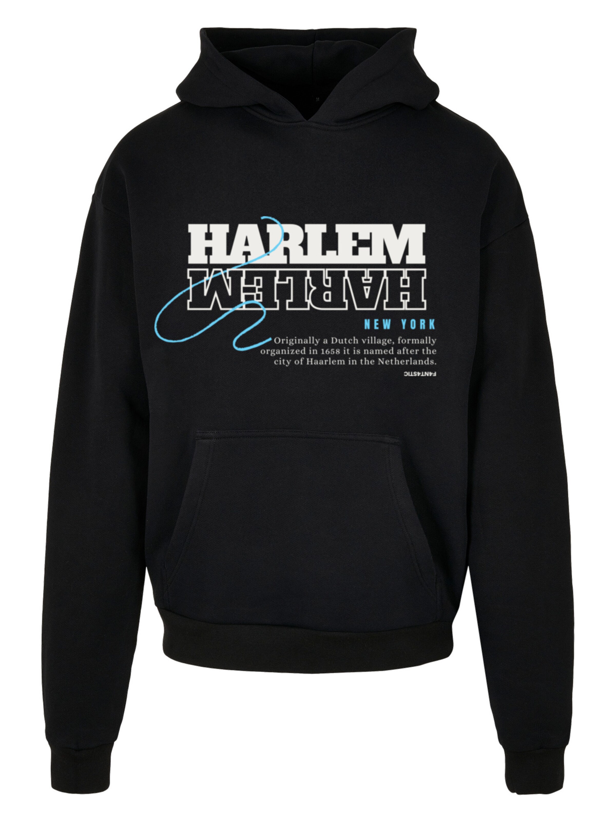 F4NT4STIC Sweatshirt 'THE STREETS OF THE WORLD' in Zwart: voorkant