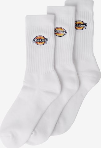 DICKIES - Calcetines 'Valley Grove' en blanco: frente