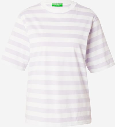 UNITED COLORS OF BENETTON T-shirt en lilas / blanc, Vue avec produit