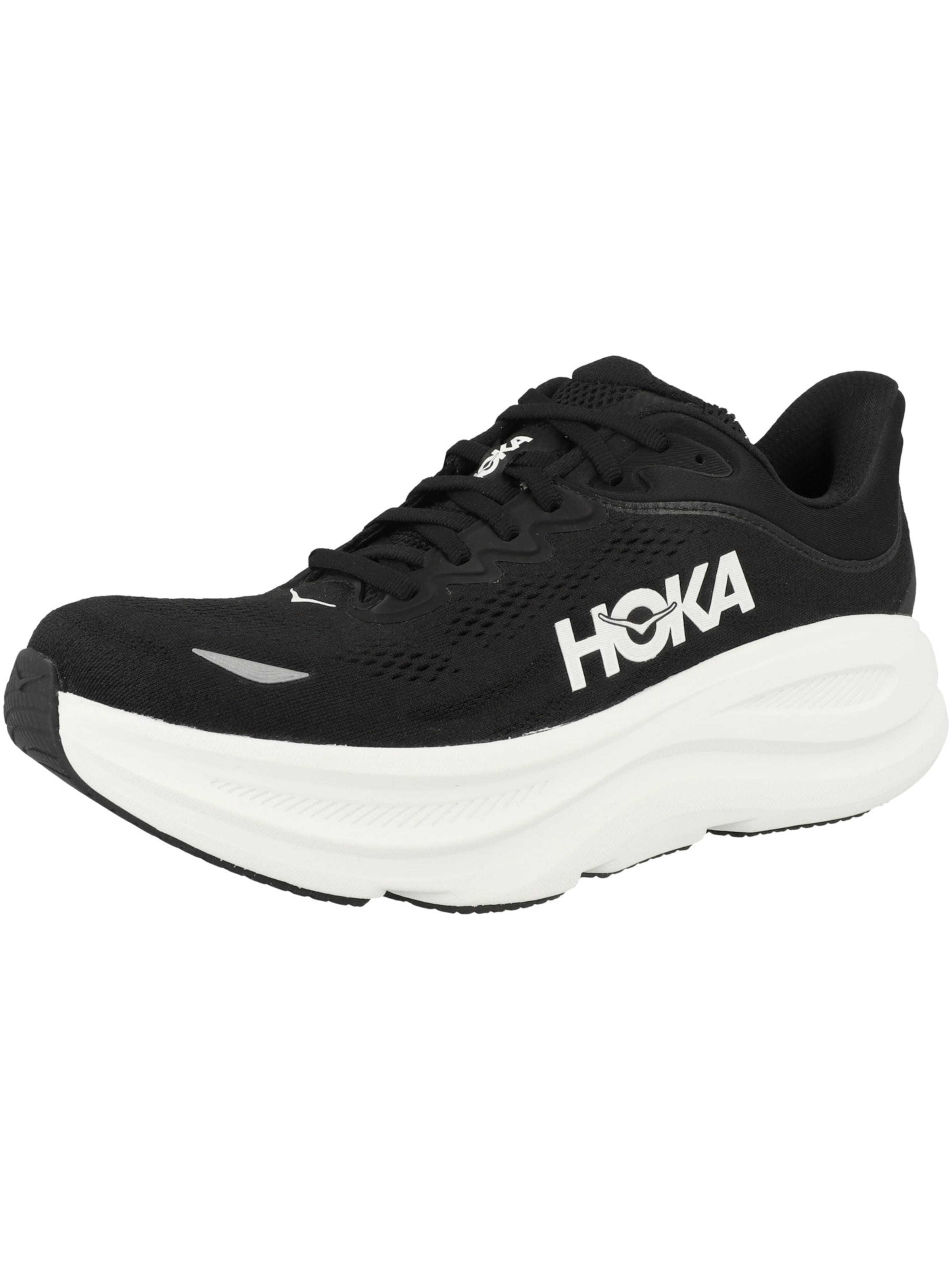 Sneaker bassa 'Bondi 9' di HOKA in nero: frontale
