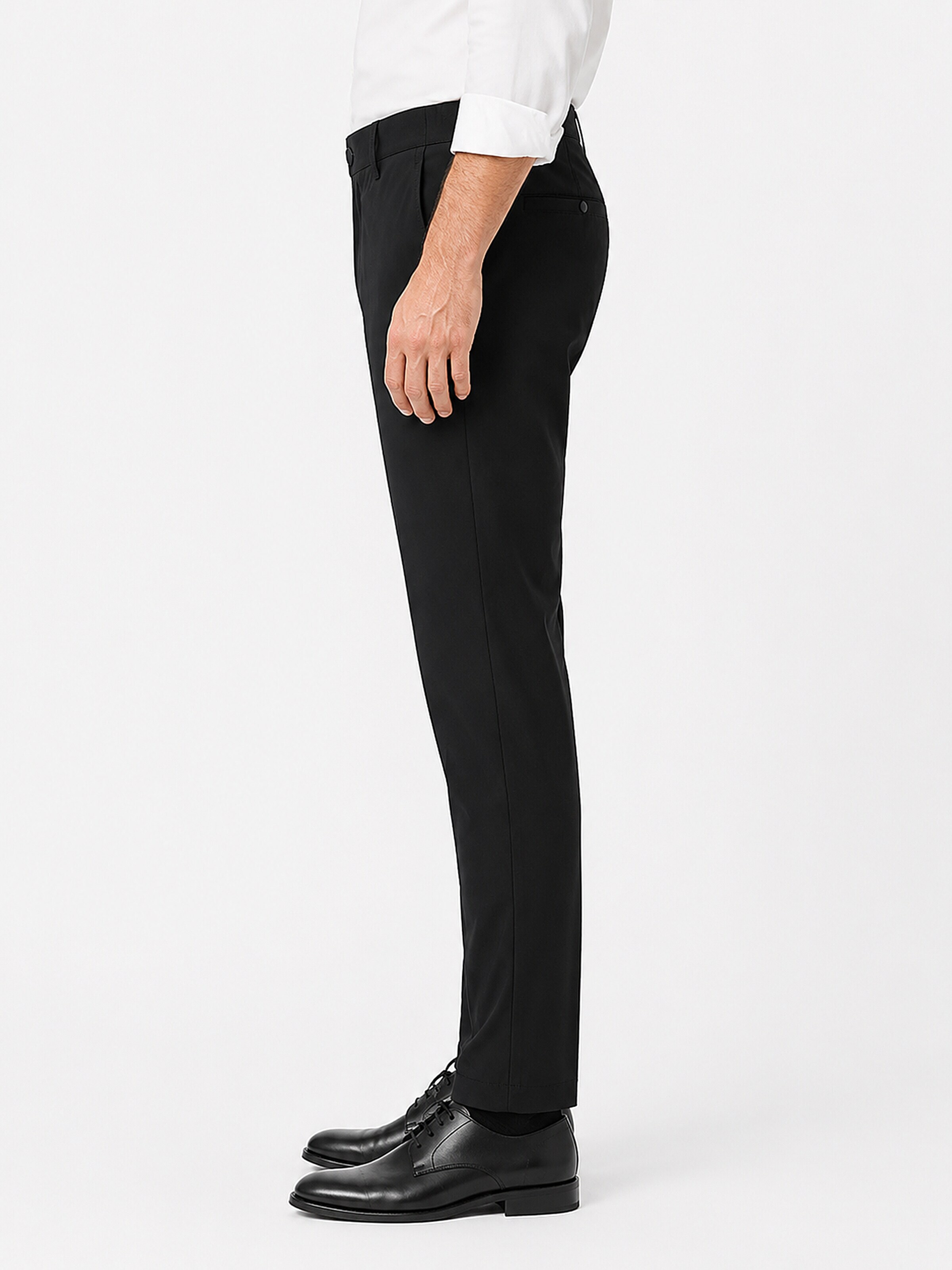 ALLTHEMEN Regular Traditional Pants 'Feder' in Black